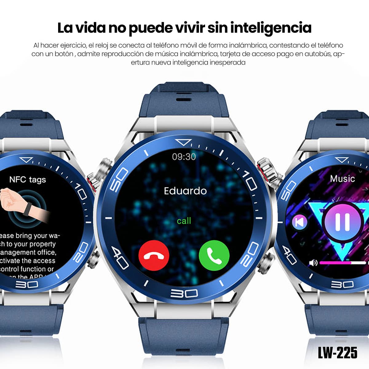 Magnetic Smart Watch Lenyes LW225 Diseño Exclusivo Resistencia IPX67 Pantalla Amoled HD